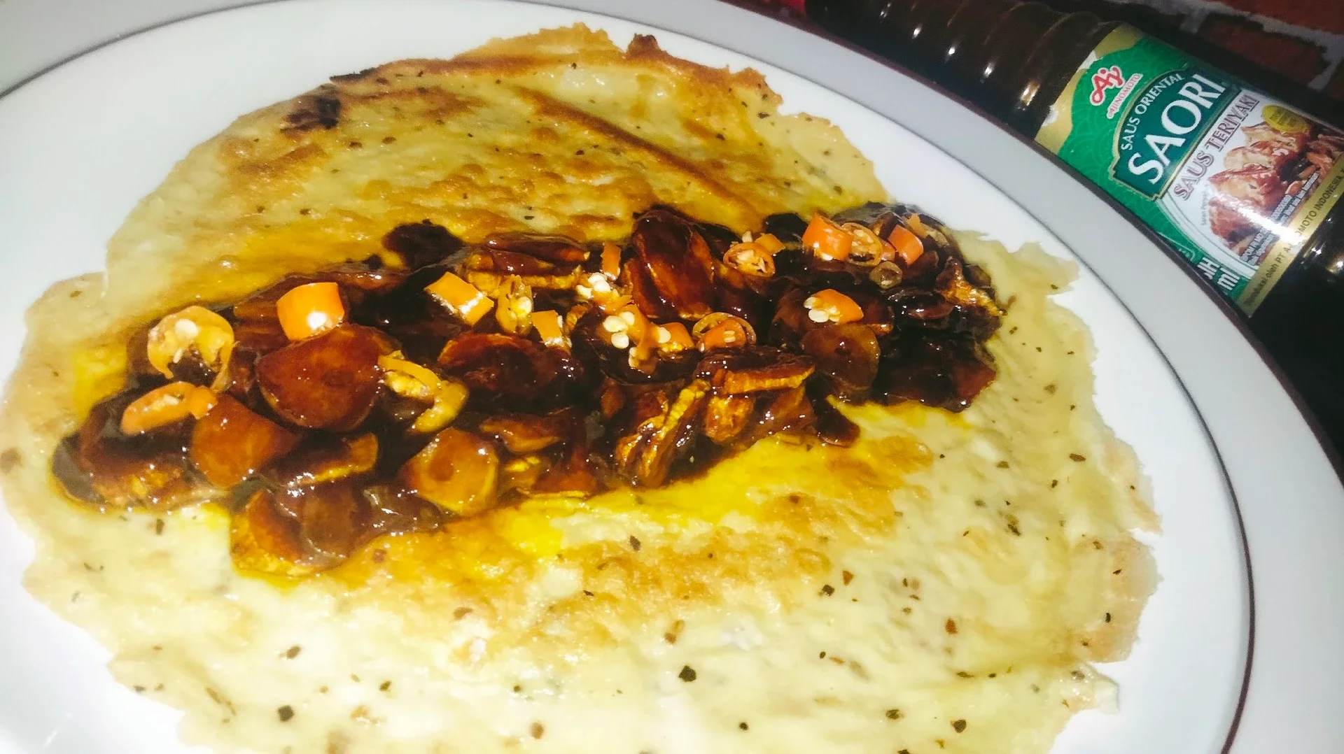 DADAR TELUR SAUS TERIYAKI BAWANG 