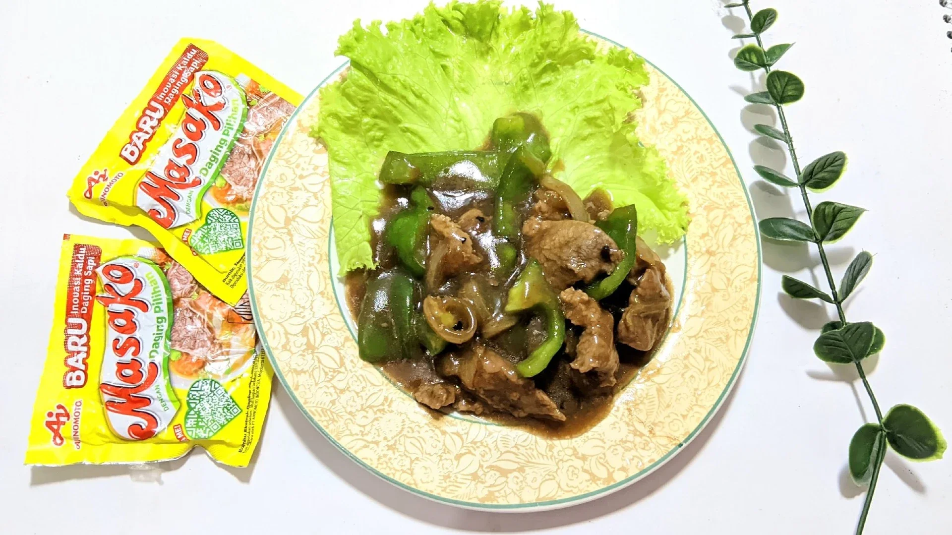 Daging Sapi Paprika ala Saori Lada Hitam
