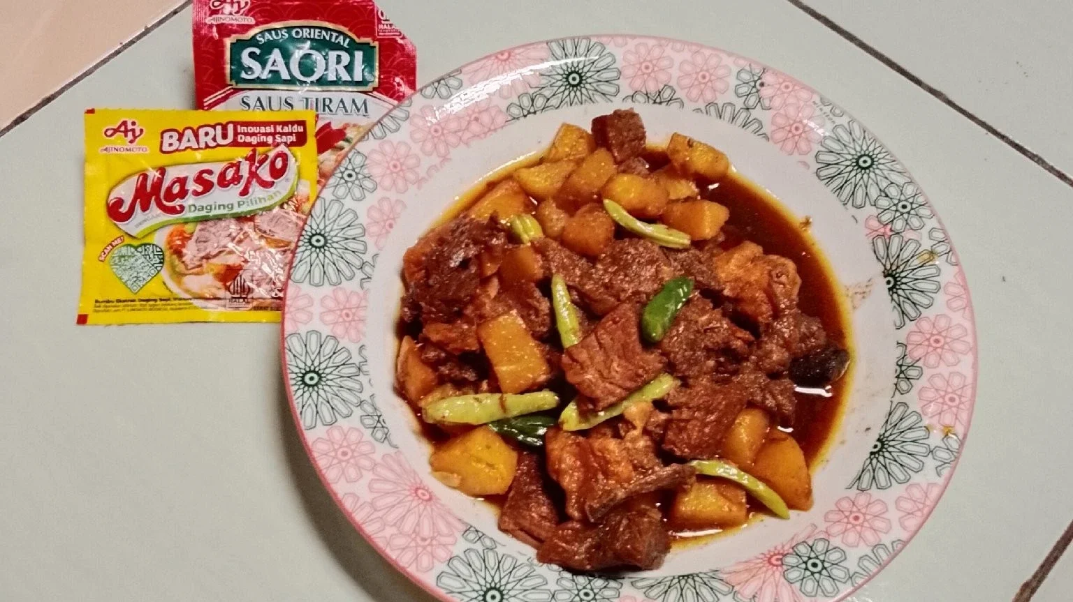 daging&kentang kecap