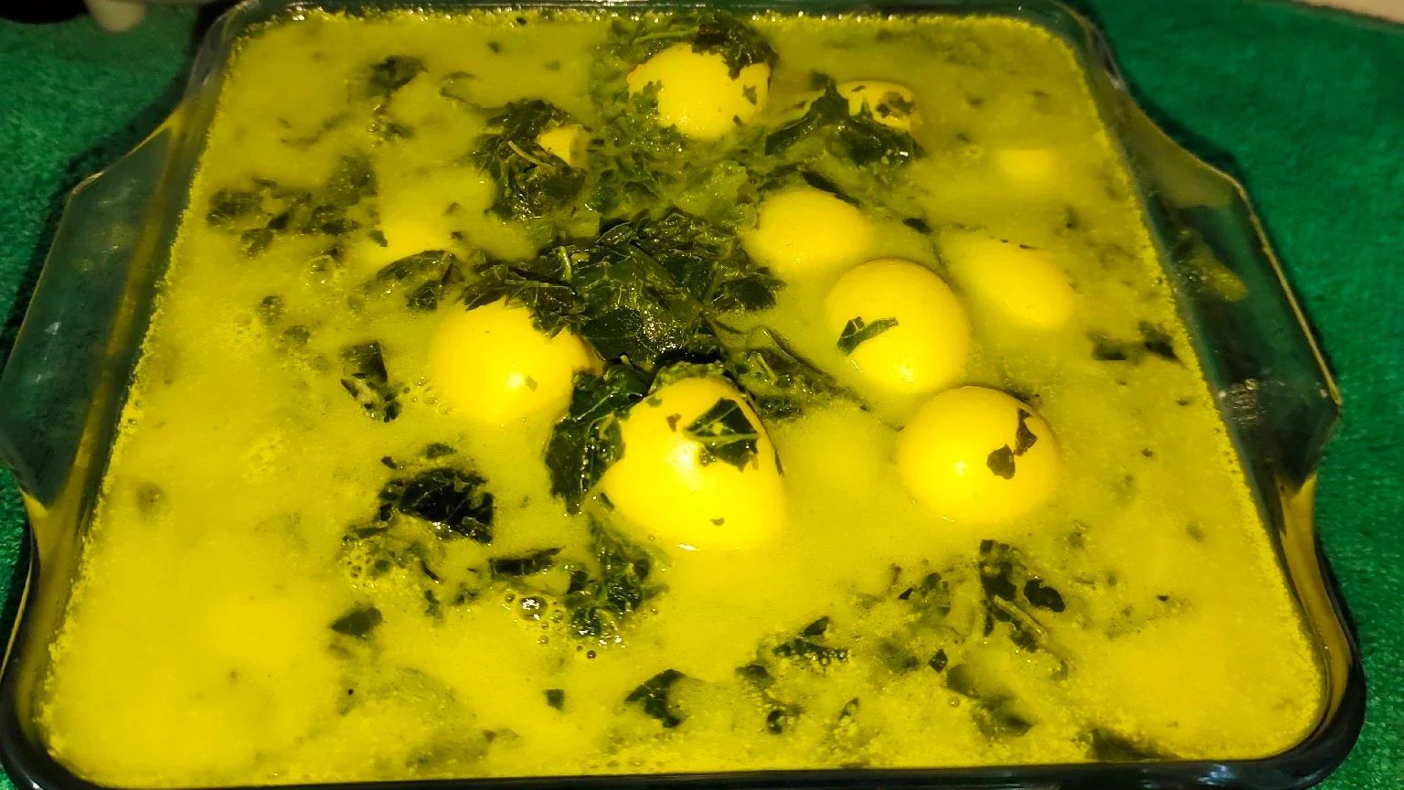 Daun ubi remas telur puyu ala masako❤️