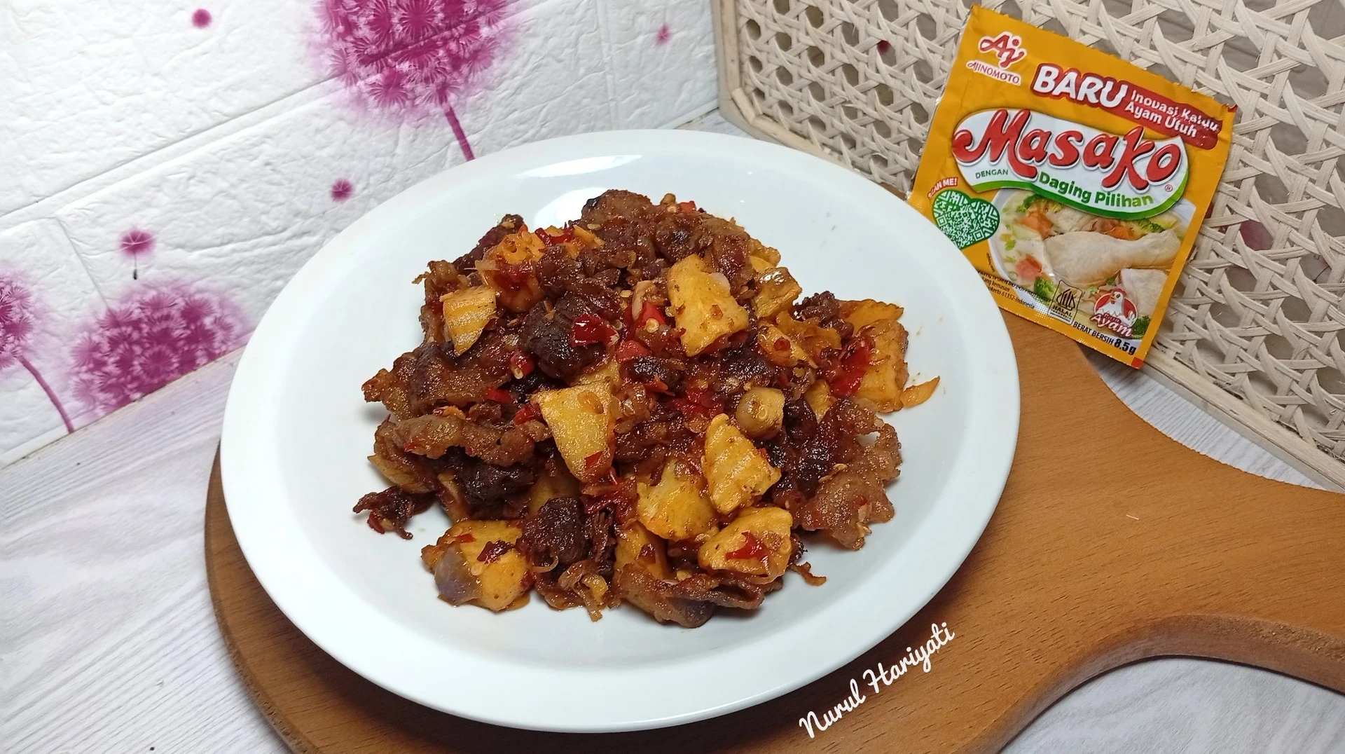 Dendeng Batokok Sapi Lemak & Kentang