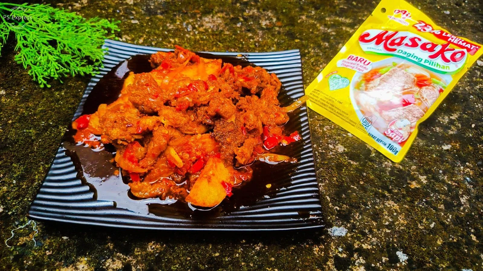 Dendeng Sapi Kentang Pedas