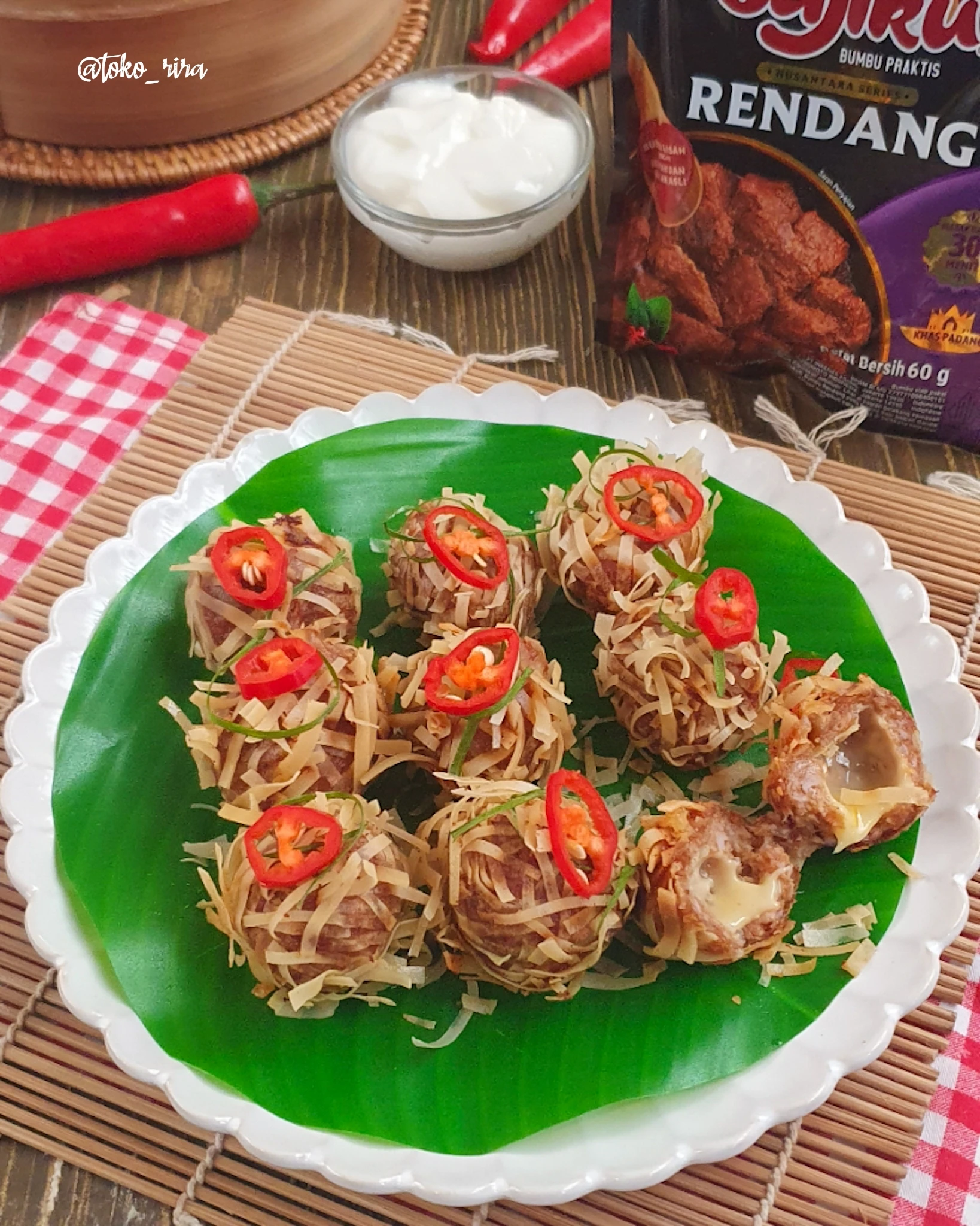 Dimsum Goreng Rendang Ayam Lumer