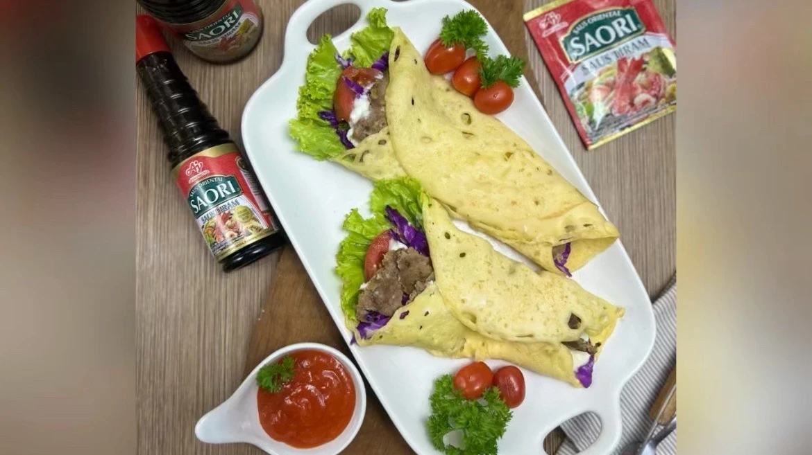 DONER KEBAB ala SAORI  (with Lace Crepes)