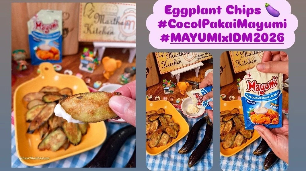 Eggplant Chips 🍆#CocolPakaiMayumi #MAYUMIxIDM2026