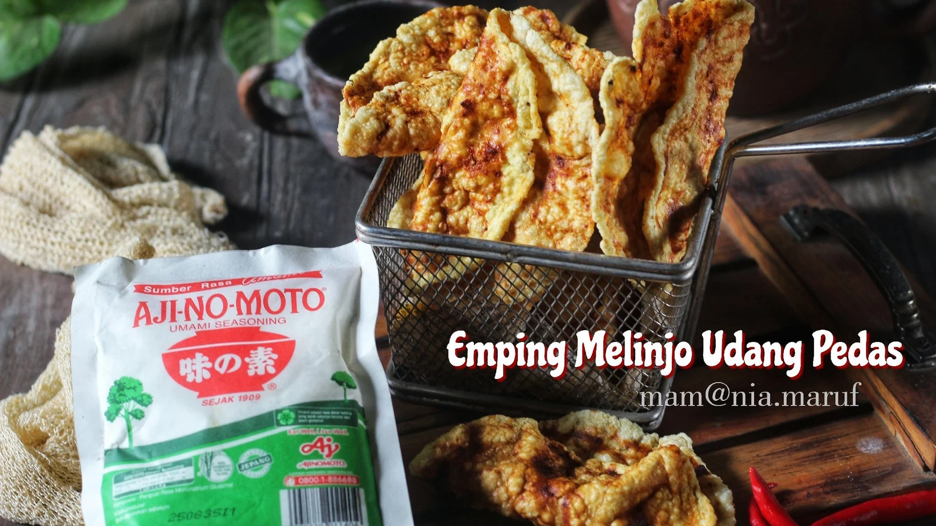 Emping Melinjo Udang Pedas