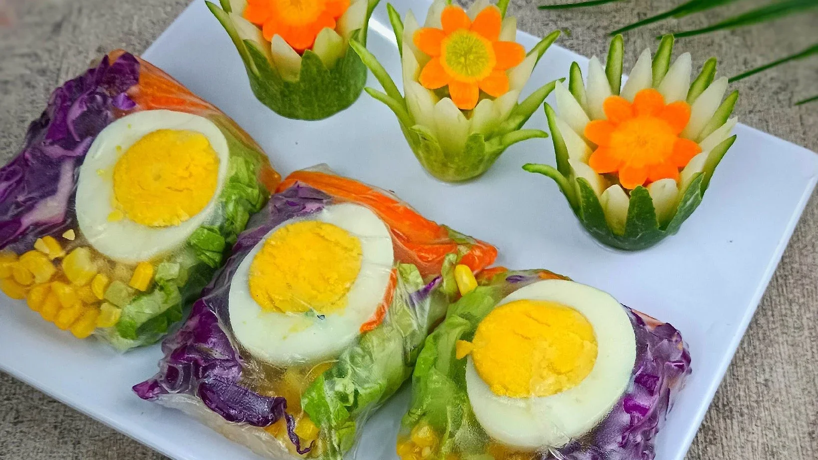 Fresh Vegetable Egg Rolls 