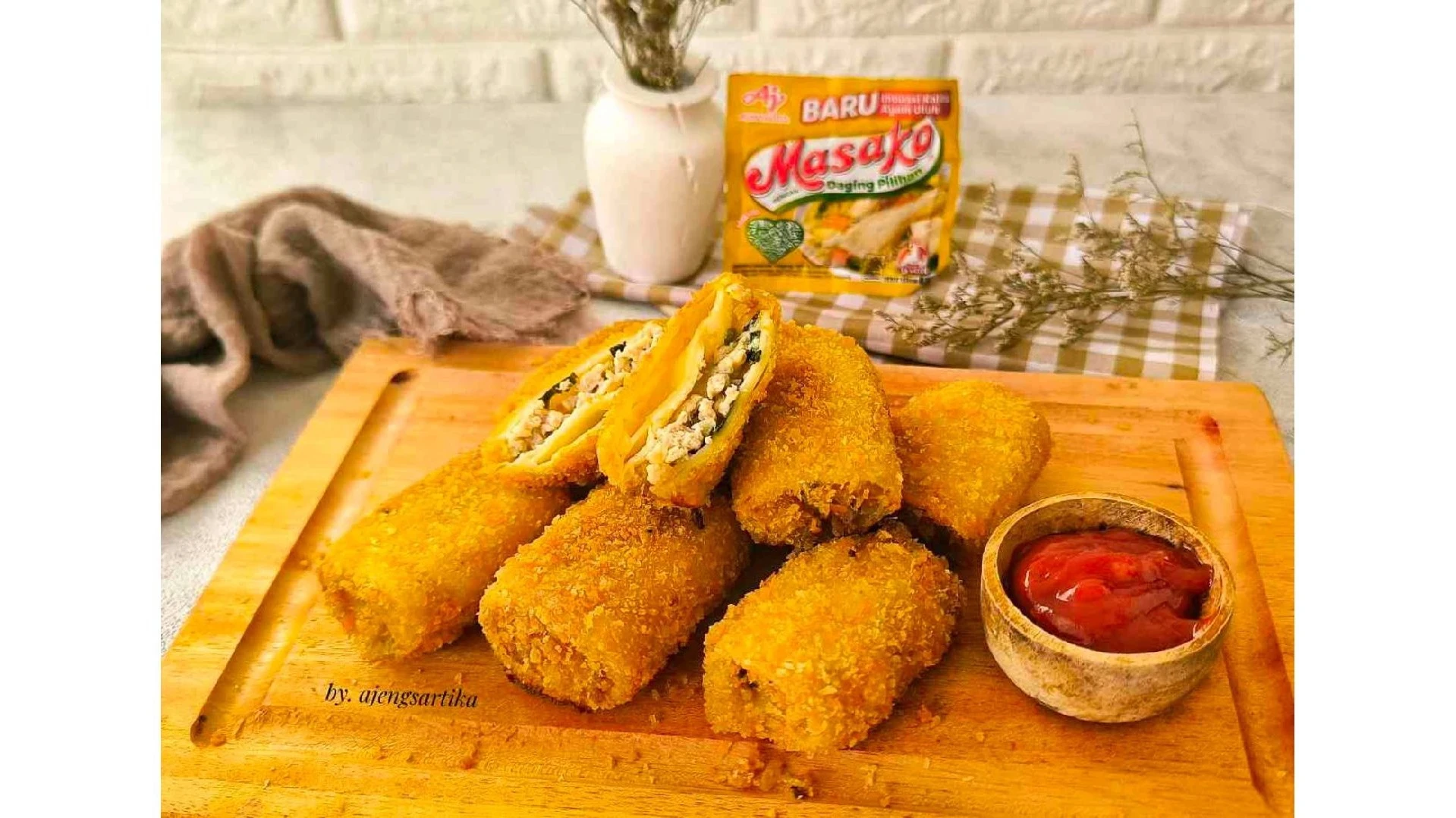 Fried Lasagna Roll ala Masako