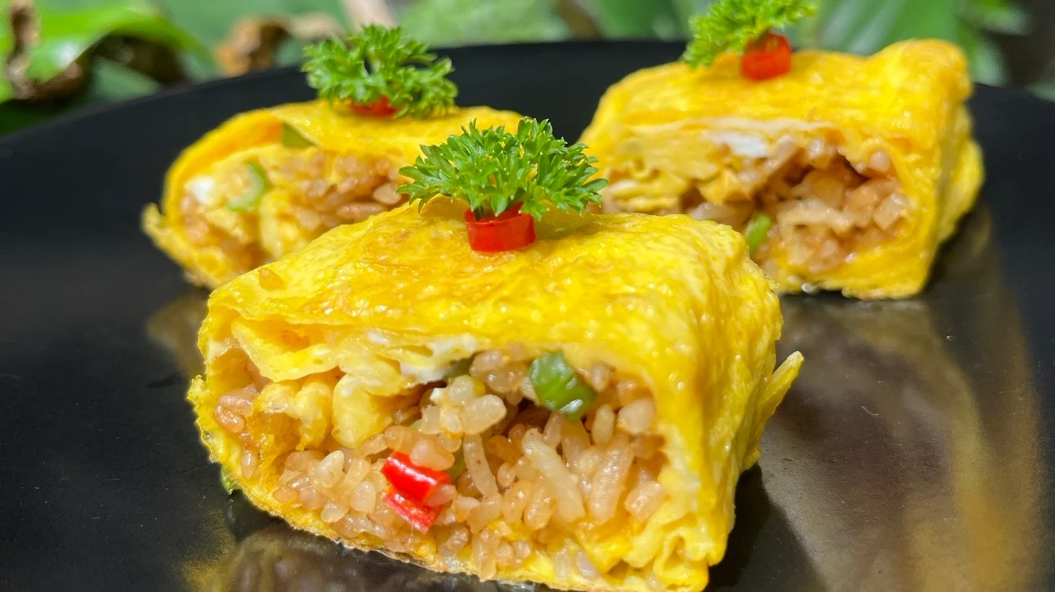 Fried Rice Roll Egg ala Sajiku 