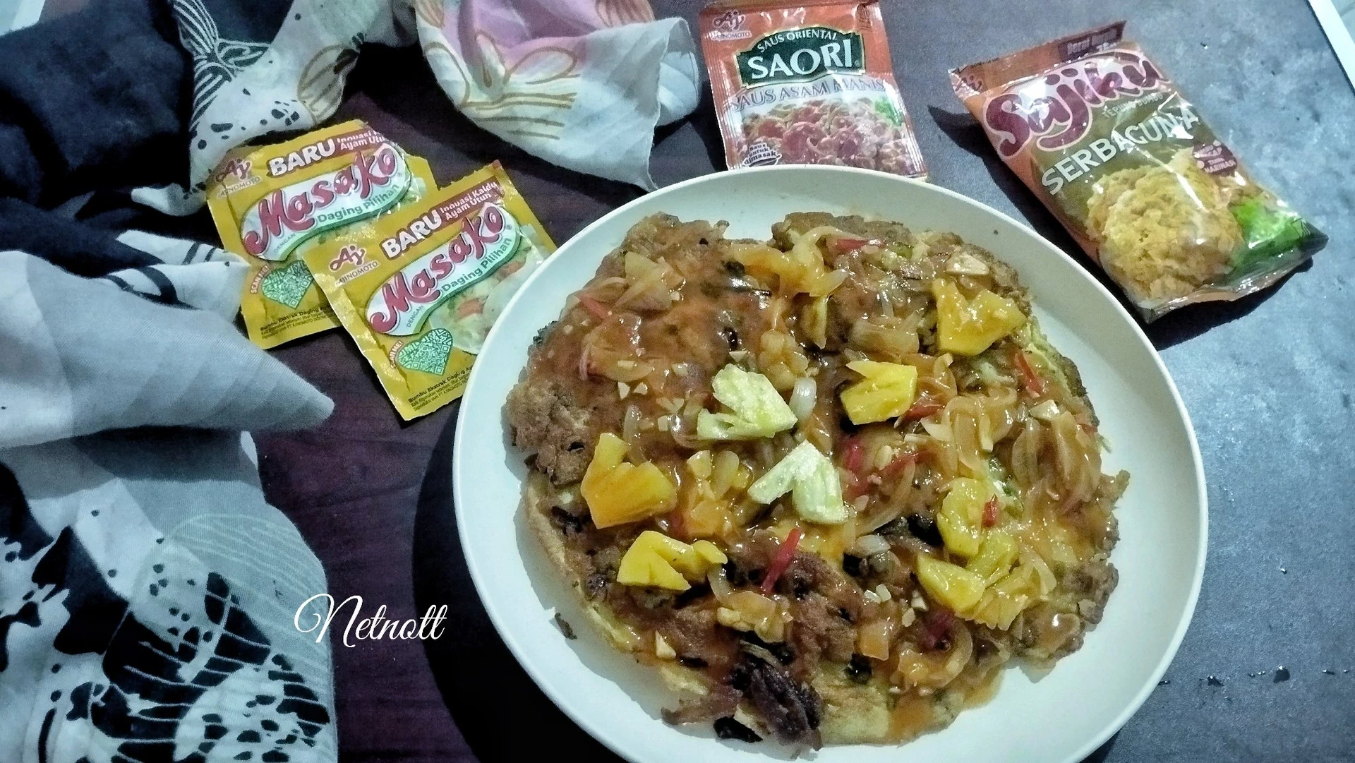 Fuyunghai Udang Saus Asam Manis