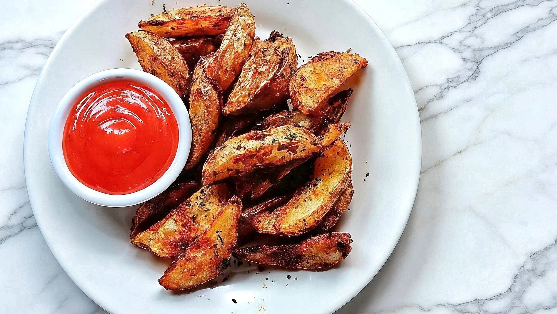 garlic parmesan potato wedges