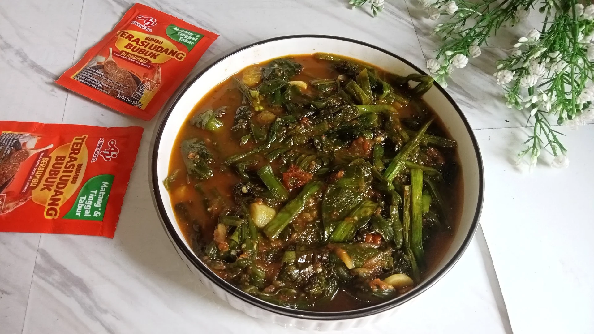 Genjer bumbu Belacan 