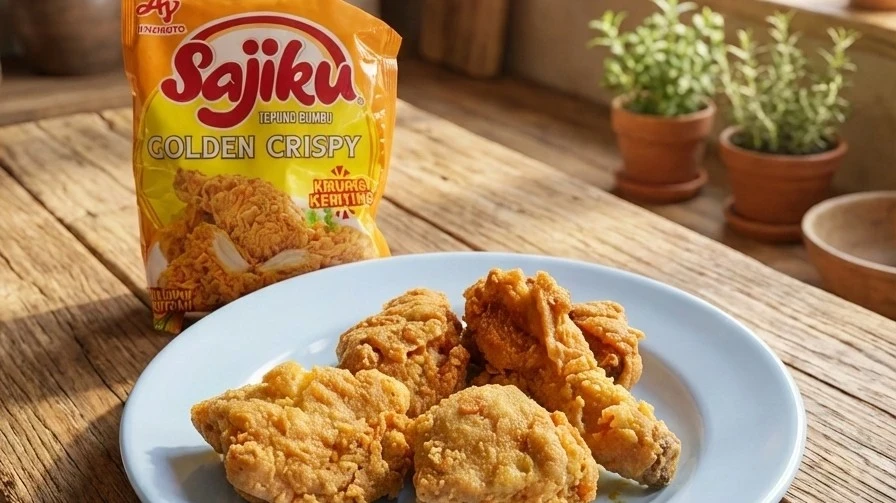 Golden Fried Chicken ala tepung Sajiku #KreasiMenuAyam