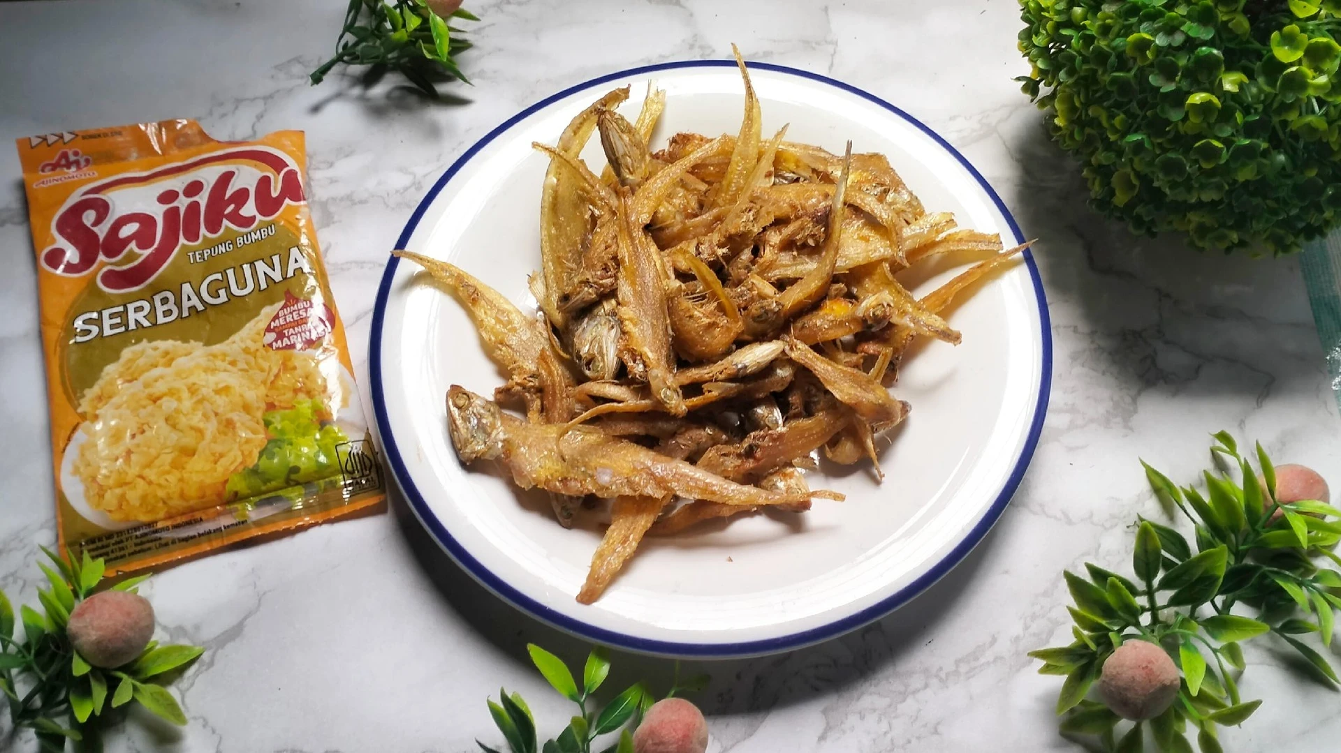 Goreng Ikan asin Bulu Ayam