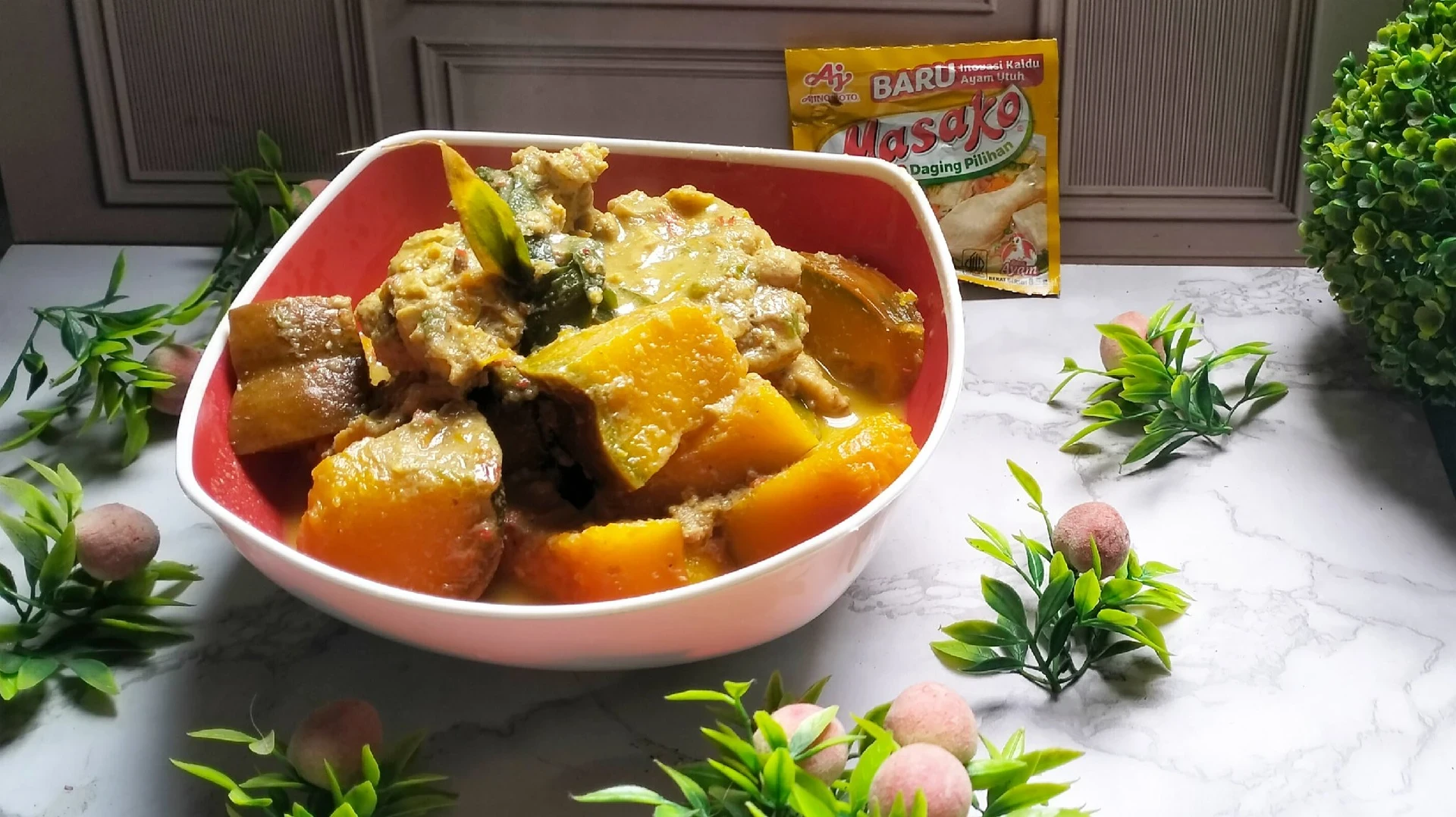 Gulai Ayam Labu Kuning 