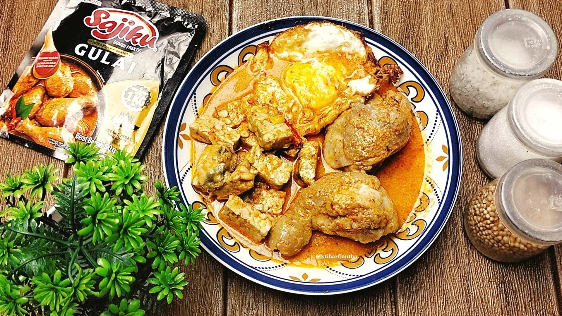 Gulai Ayam Telur Tempe ala SAJIKU