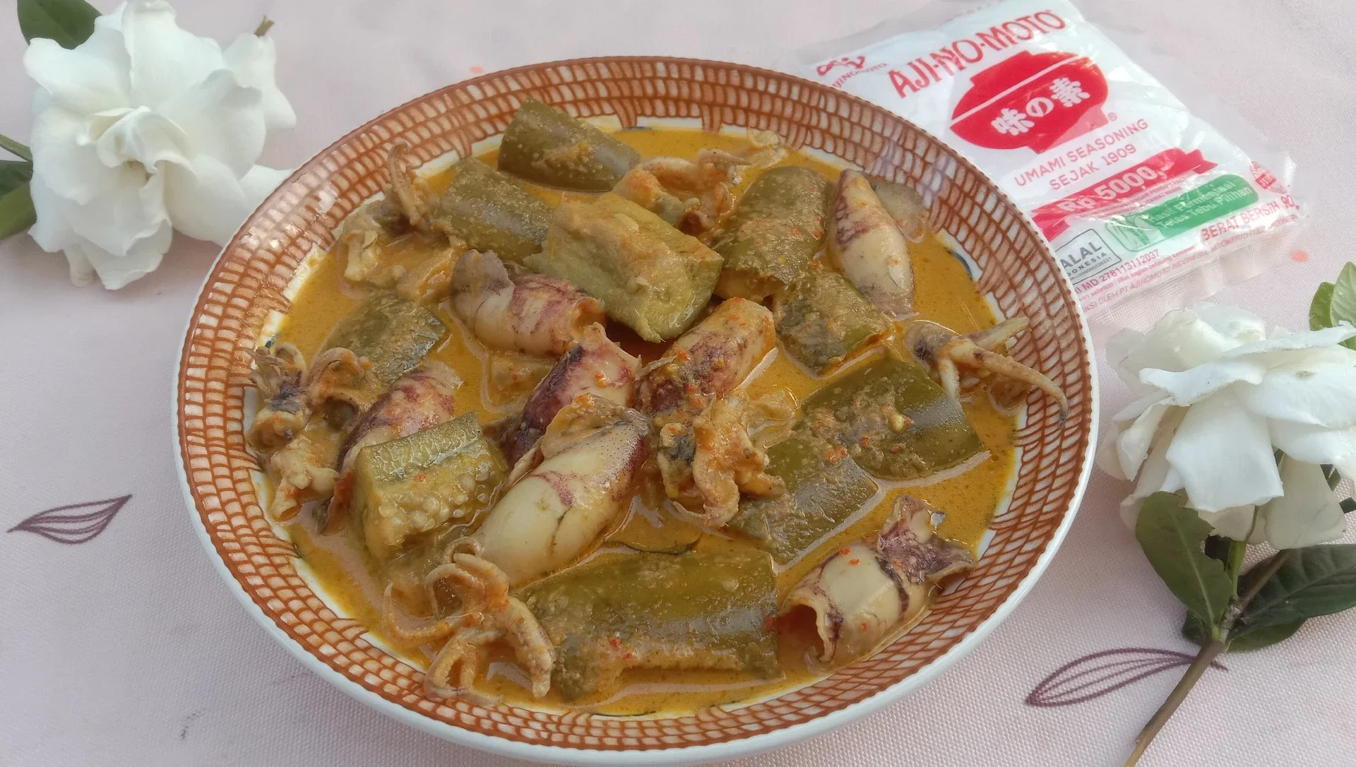 Gulai Cumi Terong Hijau