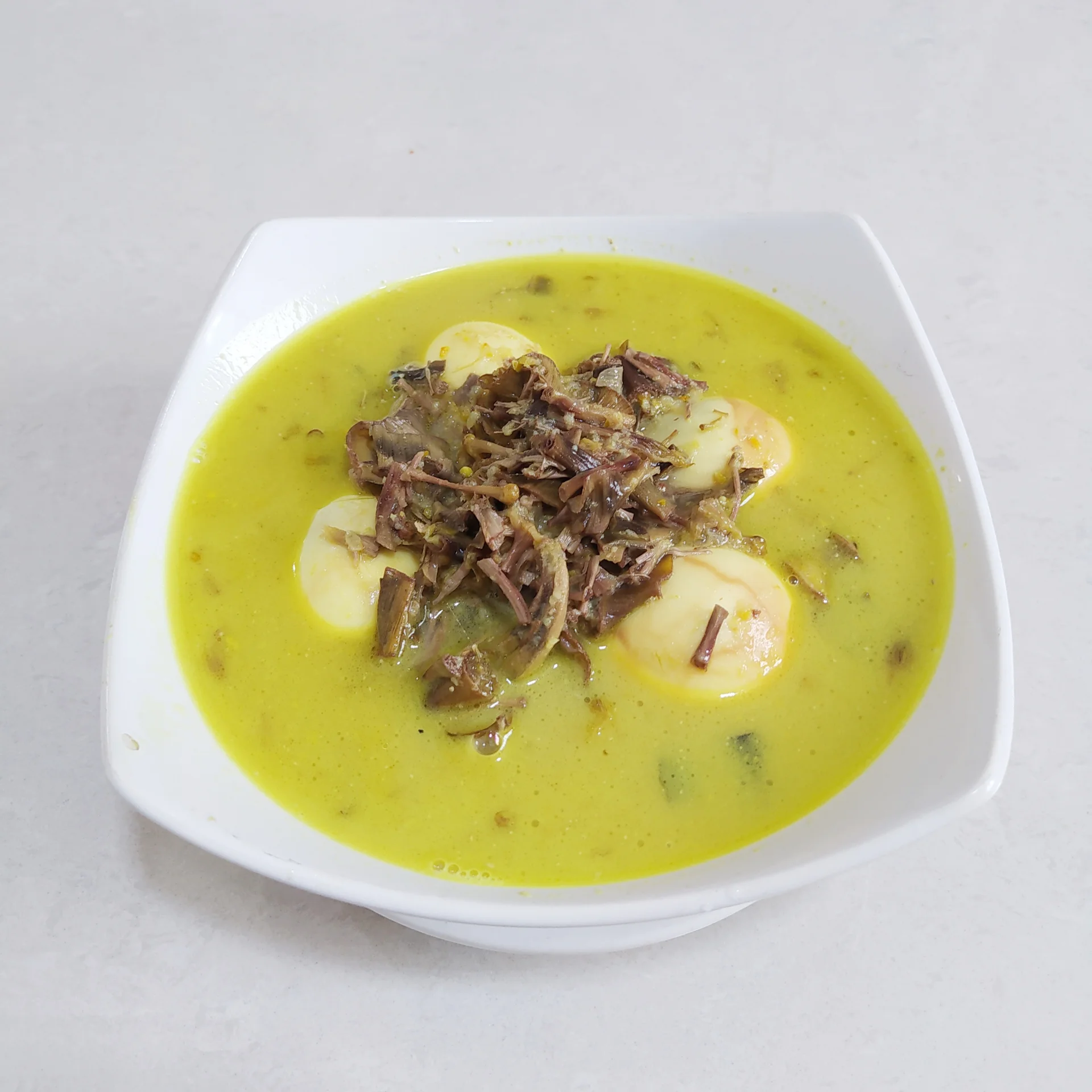 Gulai Jantung Pisang Telur