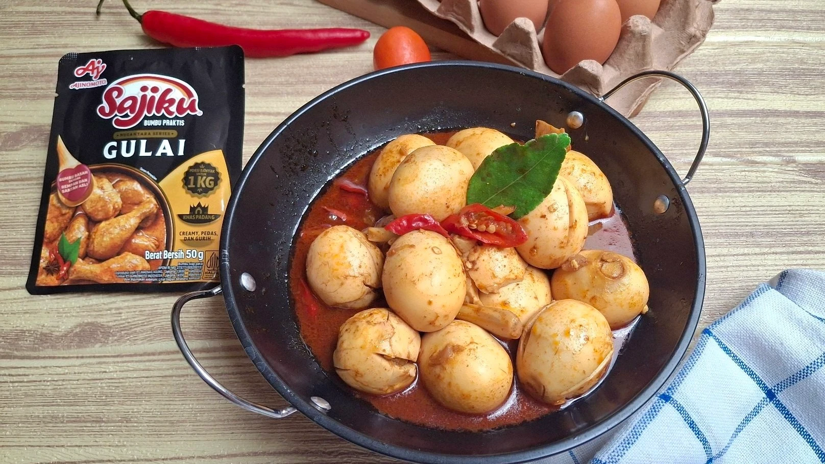 Gulai Telur Rebus Bulat ala Sajiku