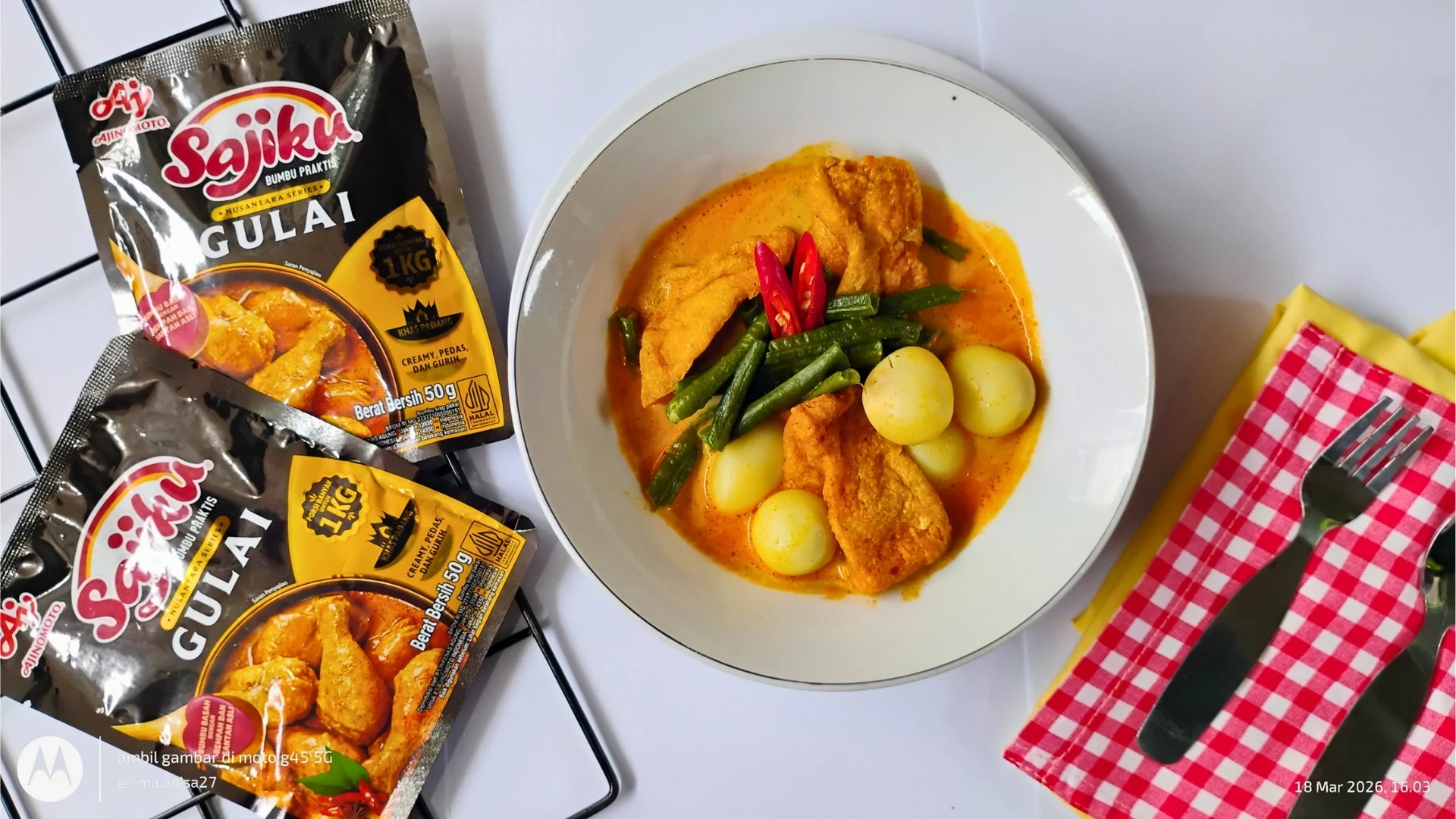 Gulai Telur Tahu Kacang Panjang #SAJIANRamadanKU