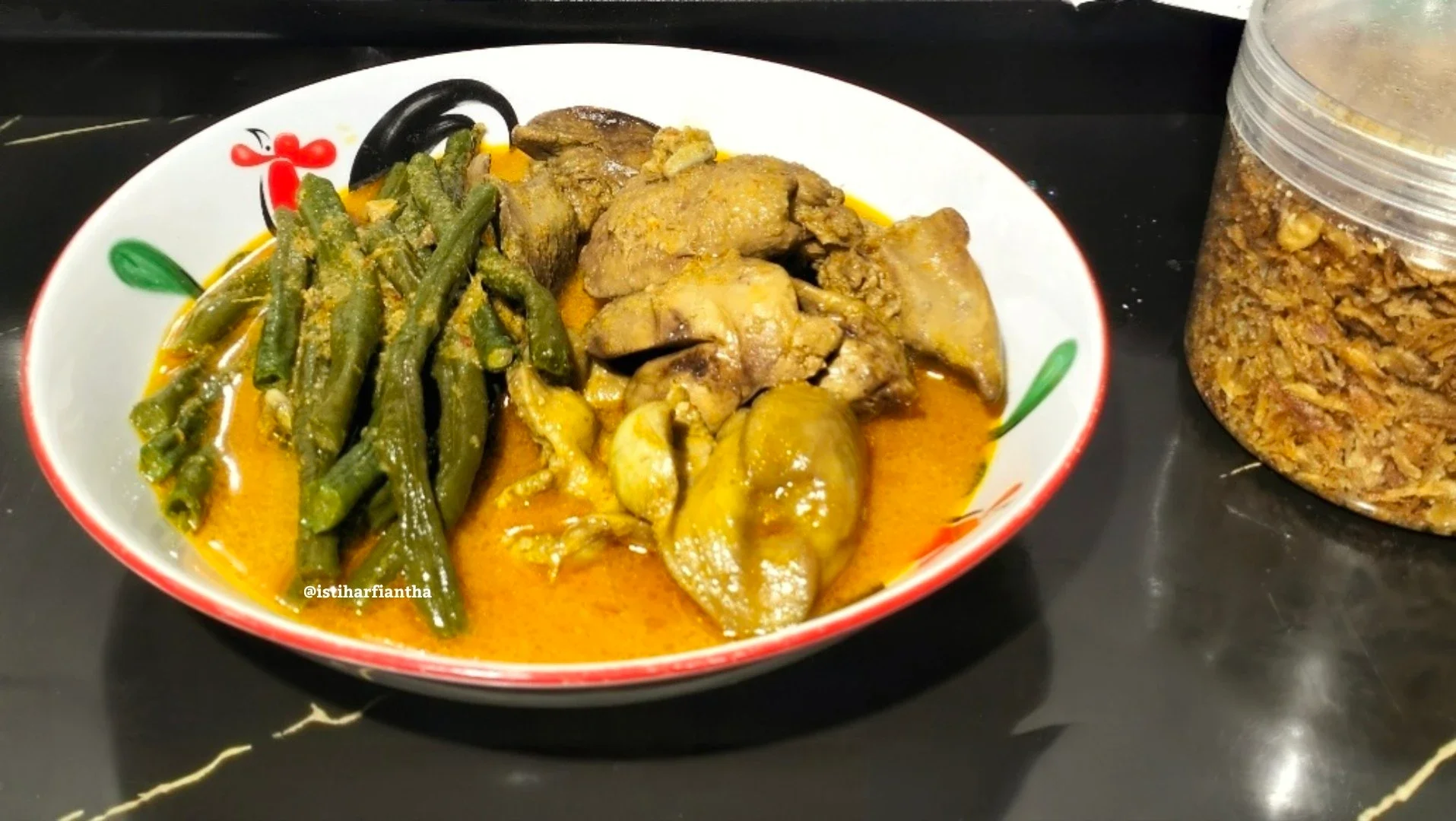 Gulai Hati Ampela Kacang Panjang 