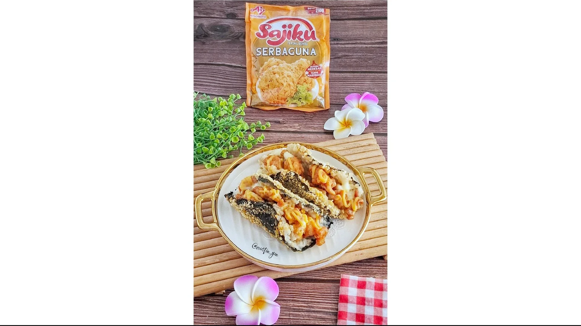 Honey Chicken Teriyaki Nori Taco Crispy