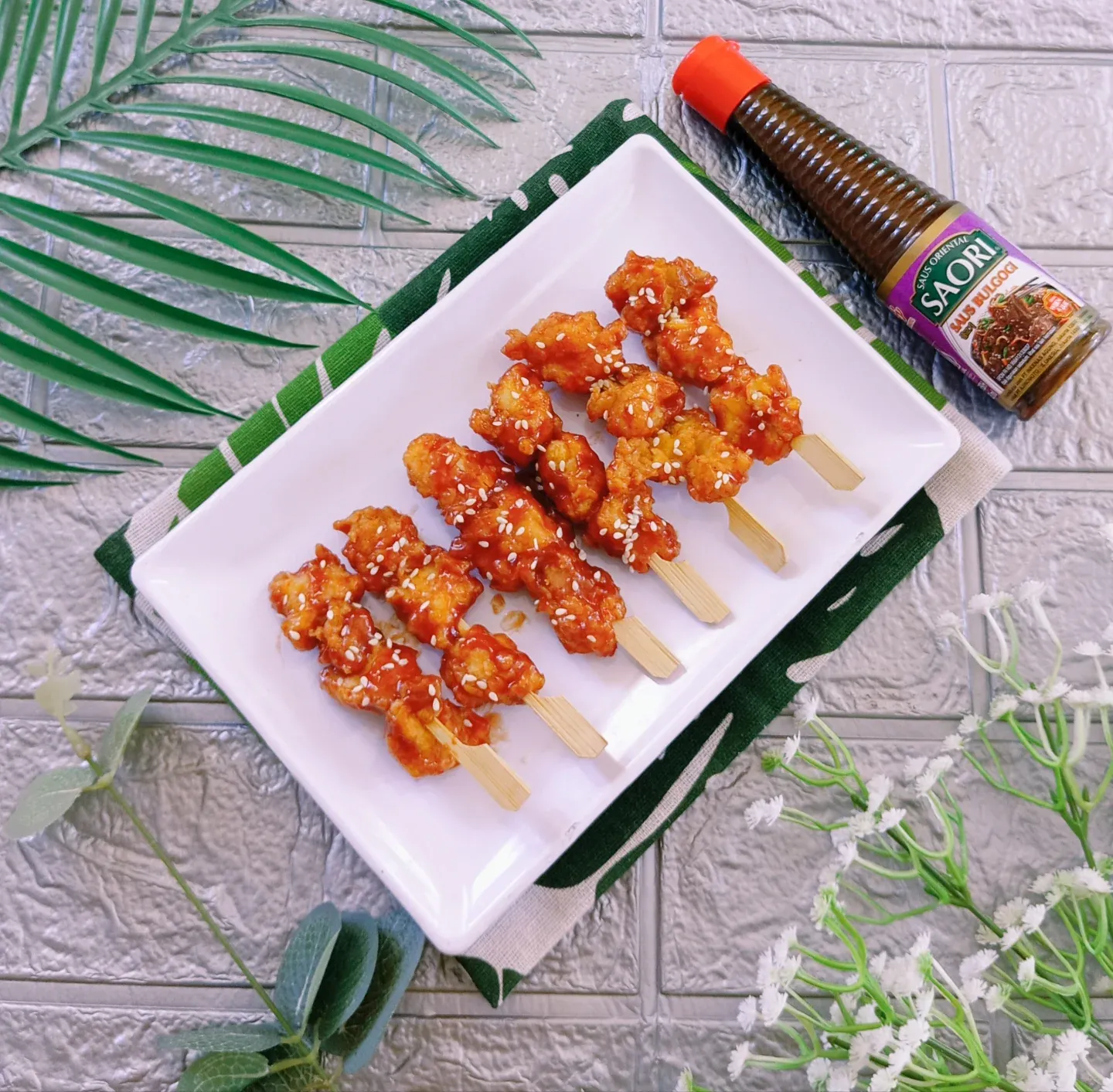 Honey Mayo Bulgogi Chicken Karaage Satay