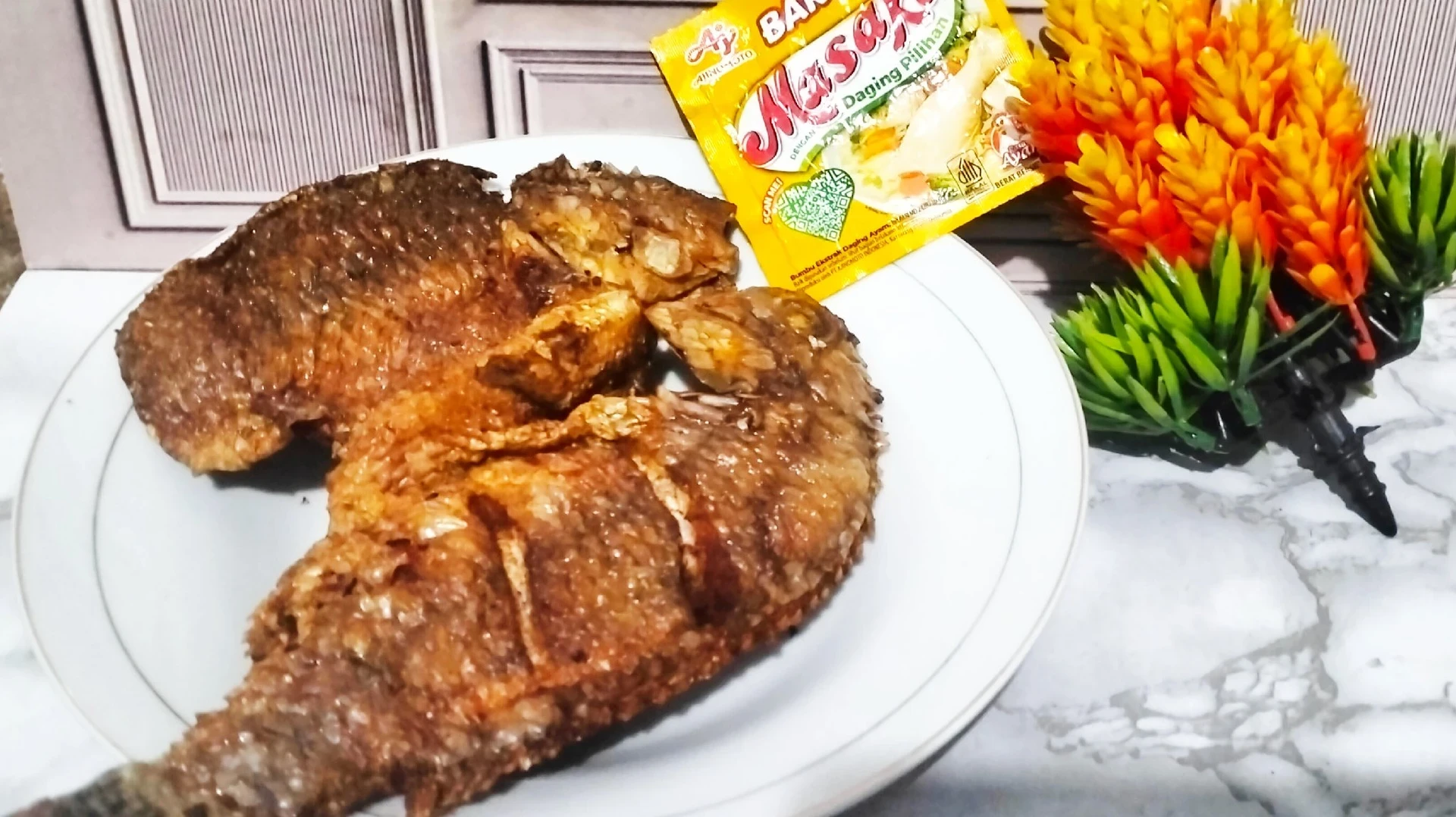 Ikan Nila Goreng Masako
