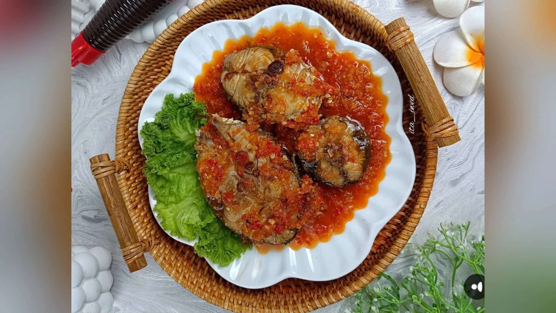 Ikan Tenggiri bumbu merah ala saori