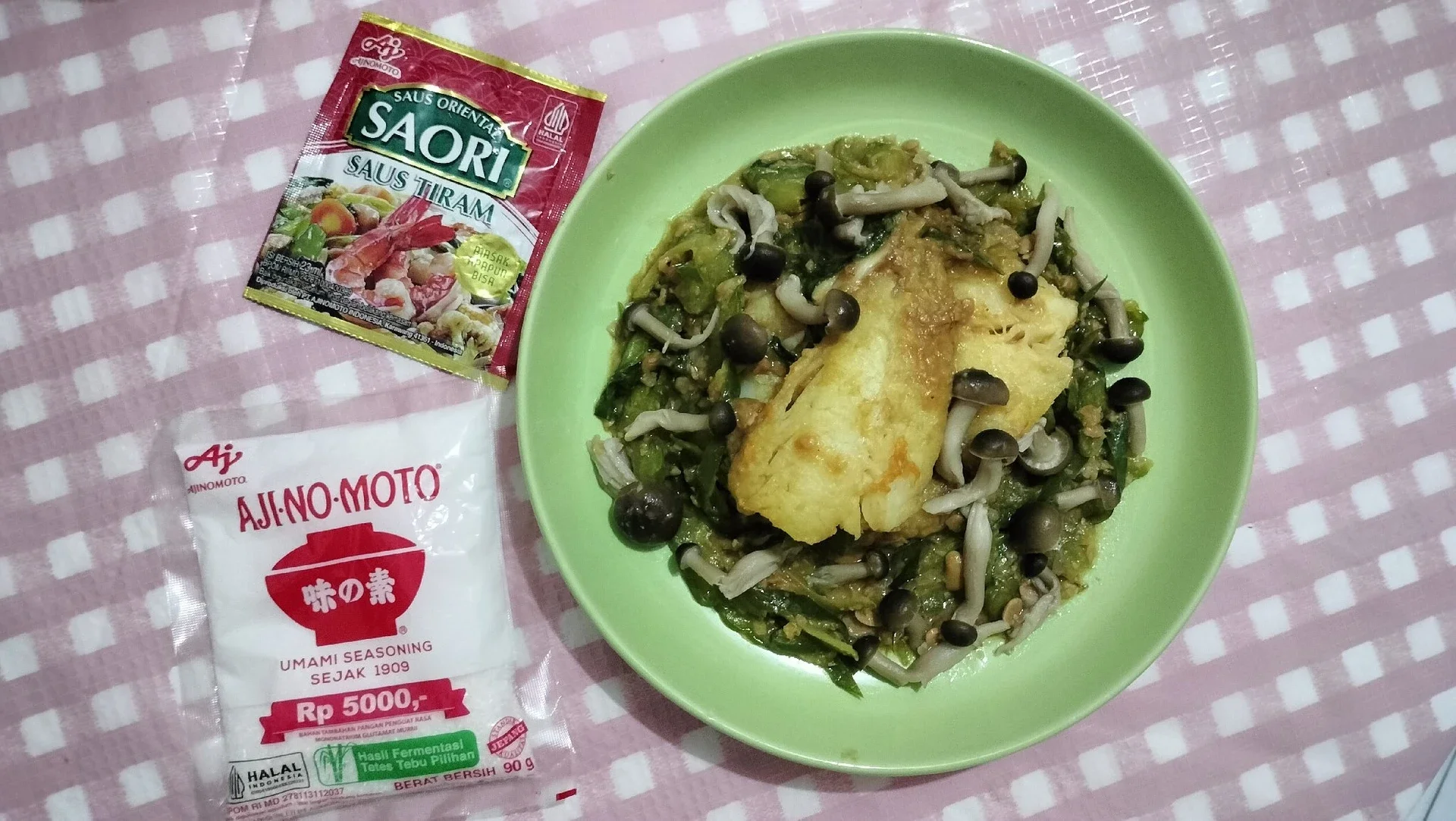 Ikan Tilapia Masak Jamur ala Saori#KreasiSerbaJamur
