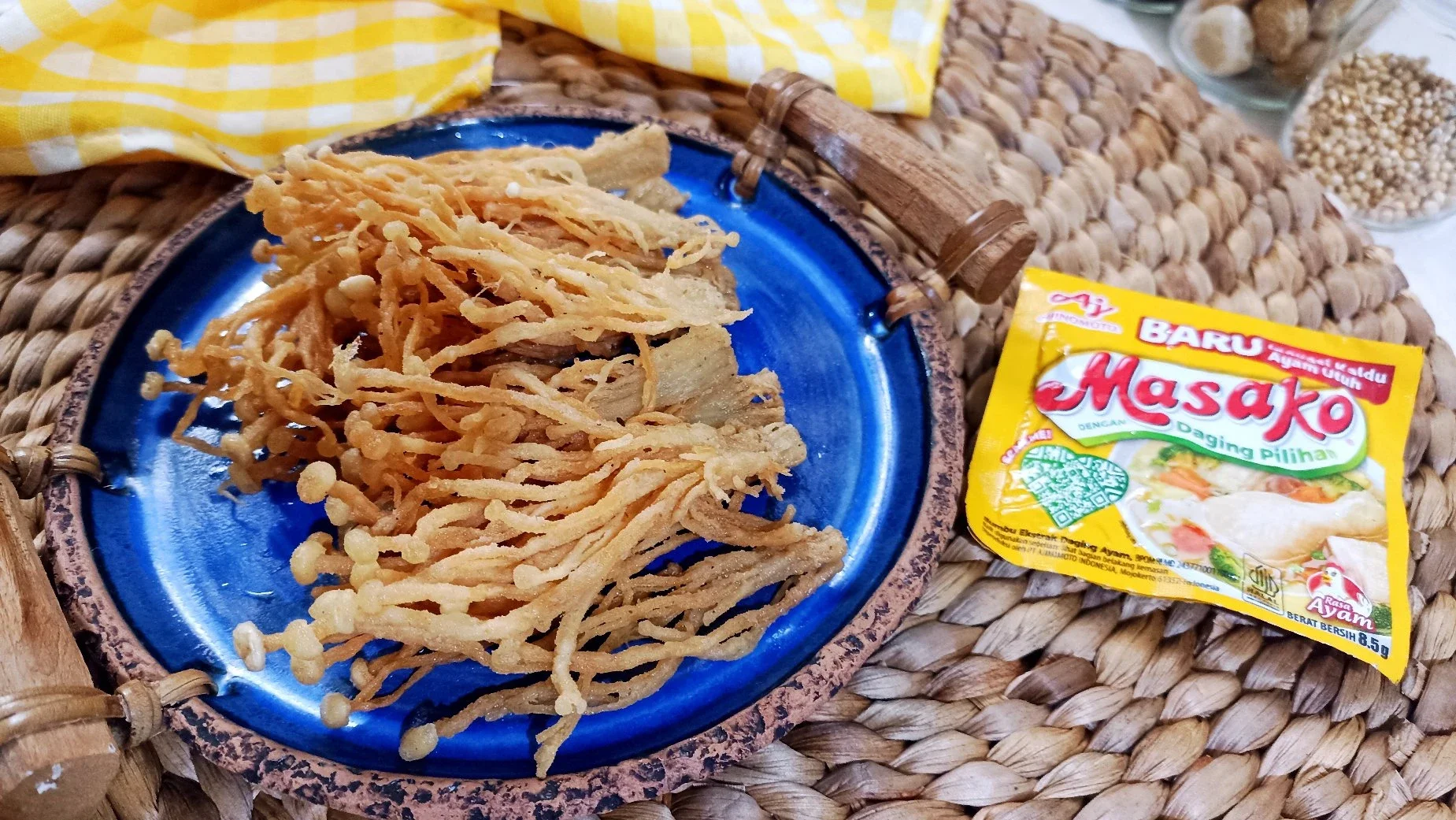 Jamur Enoki Krispi