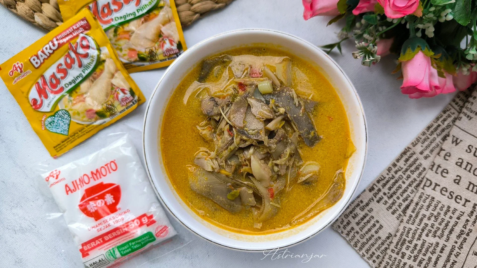 Jantung Pisang Kuah Santan 