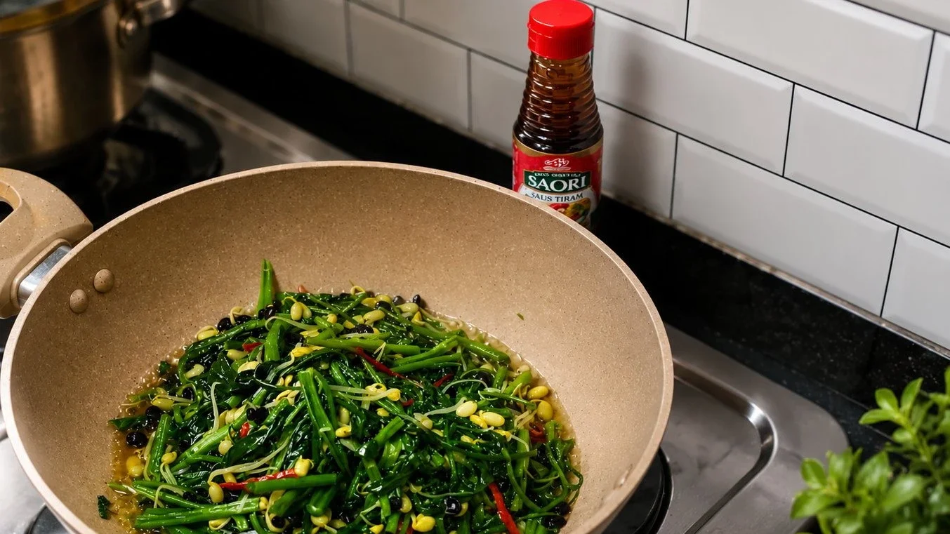 kangkung kecambah bawang putih
