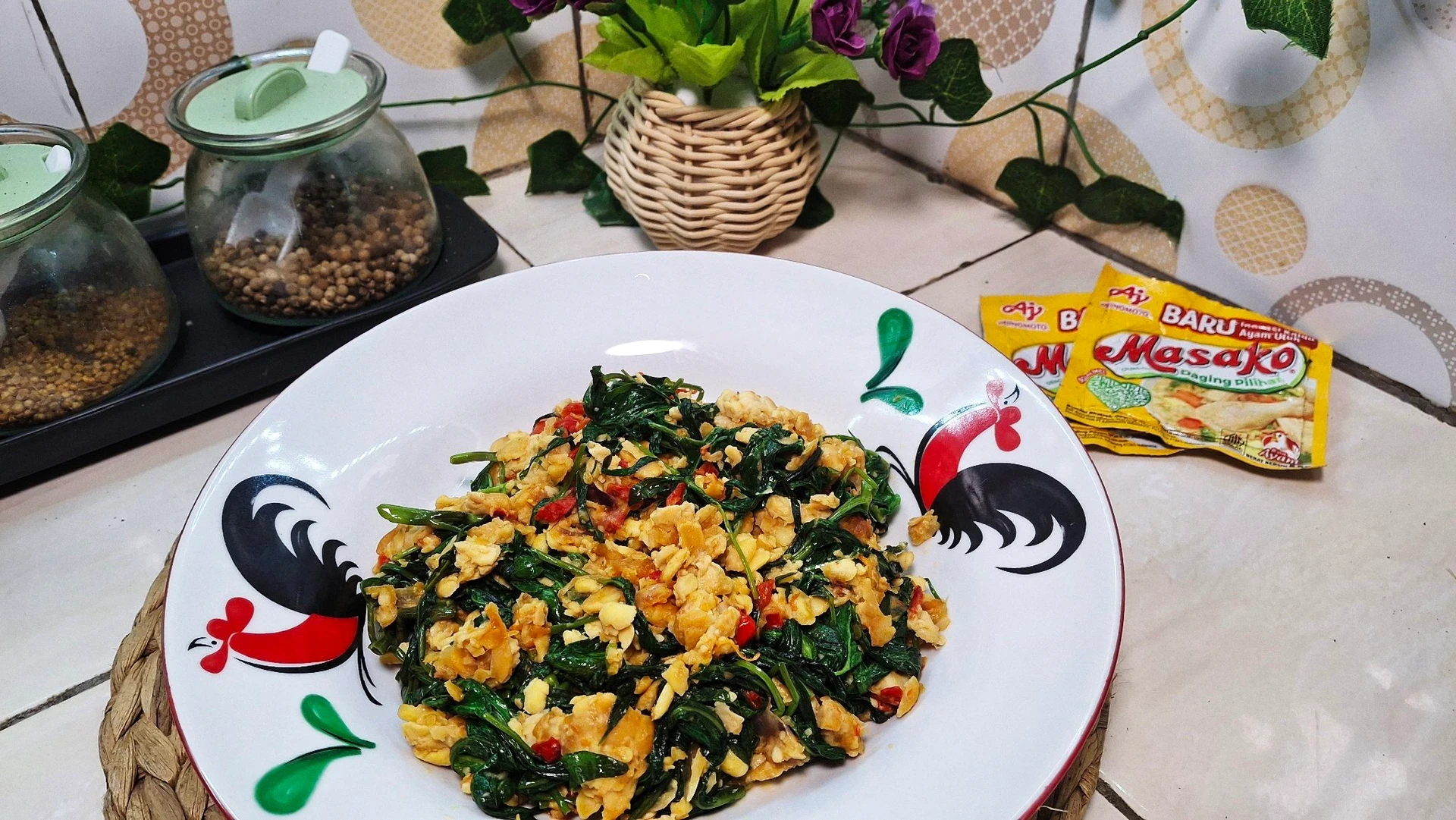 Kangkung Sambal Tempe