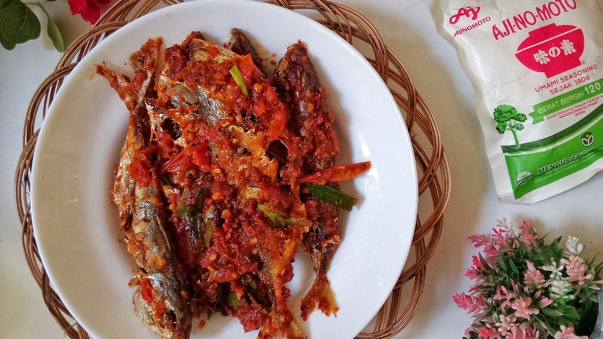 Kembung goreng sambel tomat