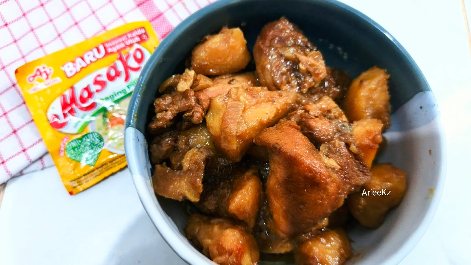 Kentang Ayam Kecap ala masako