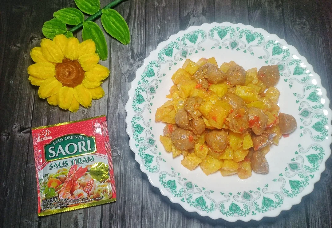 Kentang Bakso Balado