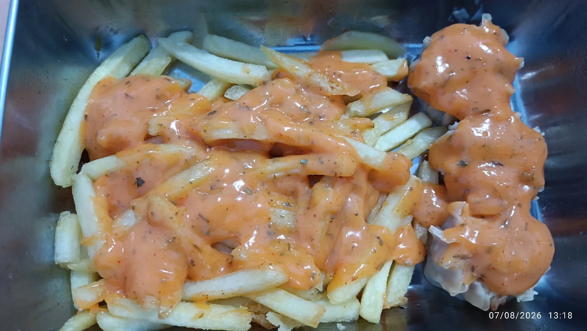 Kentang goreng saus mentai
