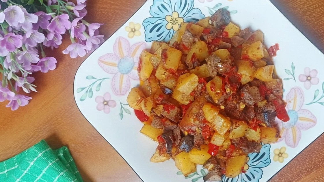 Kentang Pedas Ati Ampela