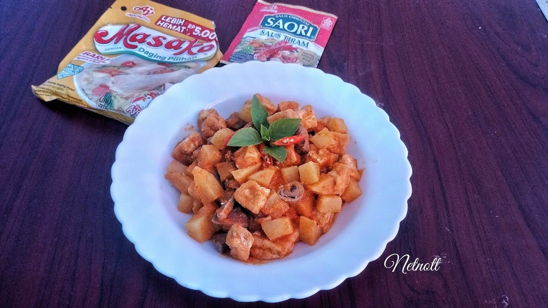 Kentang Tahu Ati Ampela Bumbu Merah ala Masako #KentangjadiBintang