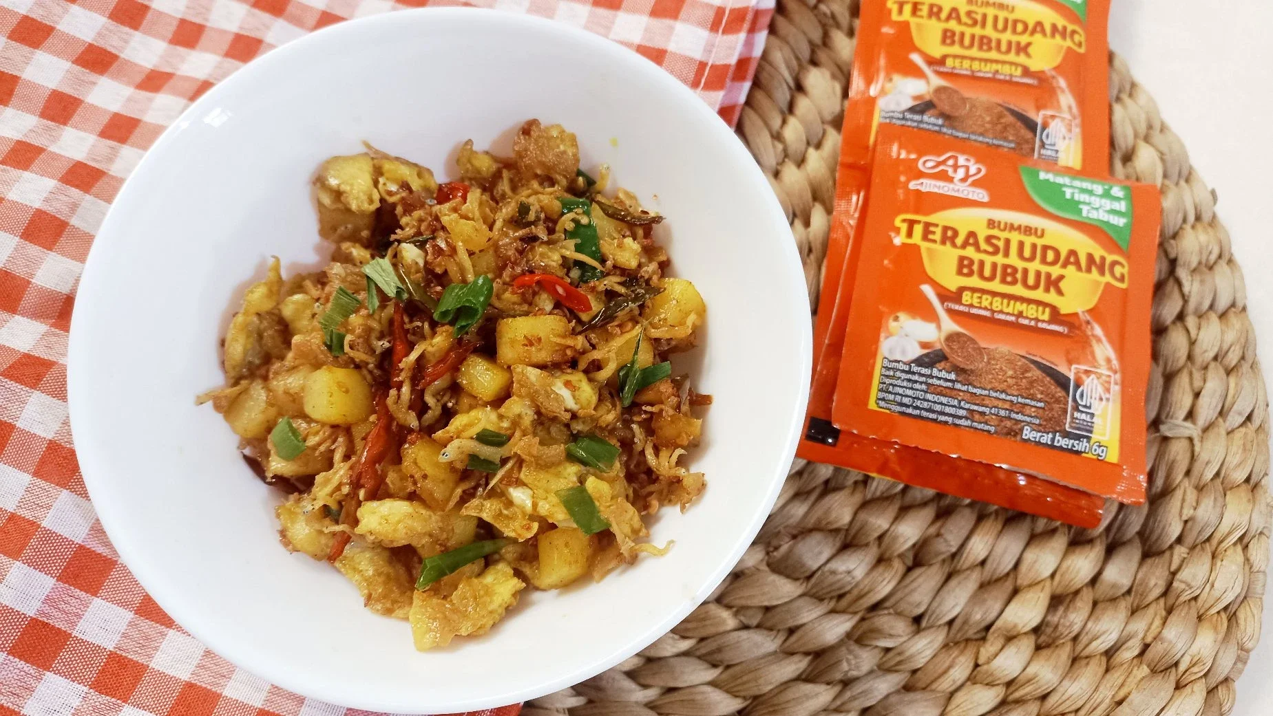 Kentang Telur Oseng Teri