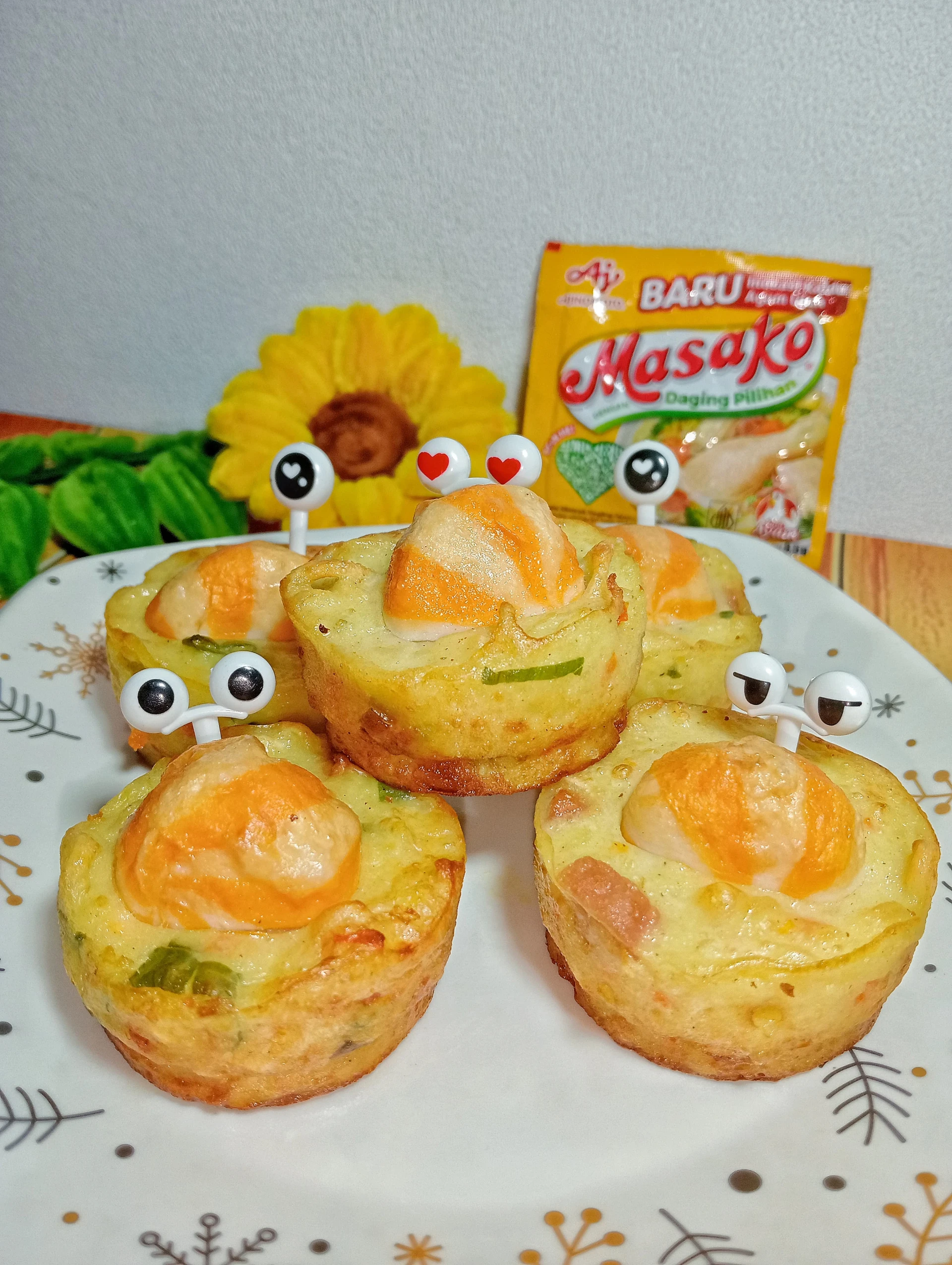 Kentang Telur topping dumpling