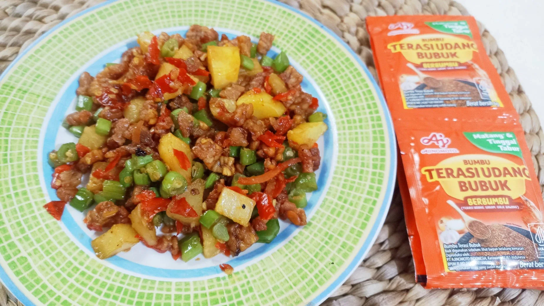 Kentang Tempe Masak Terasi
