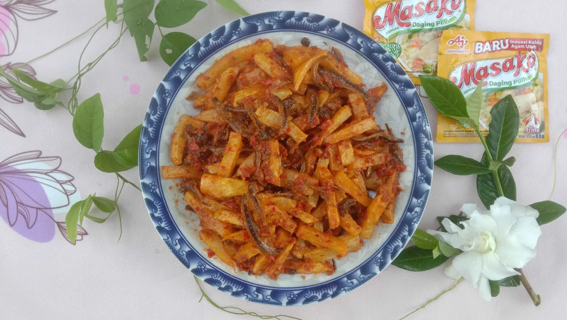 Kentang Teri Balado