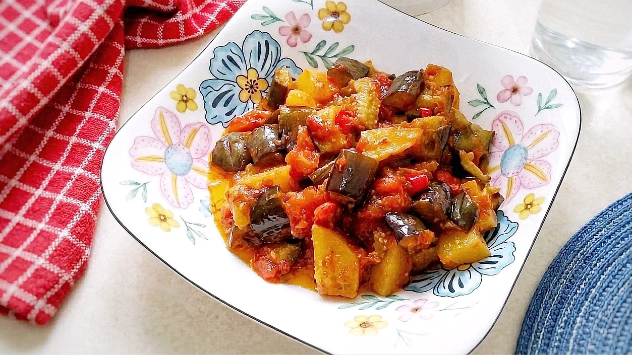 Kentang Terong Sambal Merah