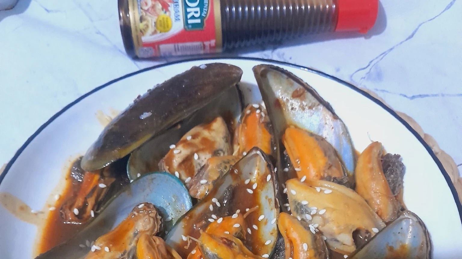 Kerang hijau Tabur wijen