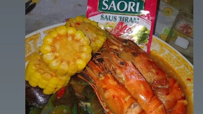 Kerang udang Saus padang 