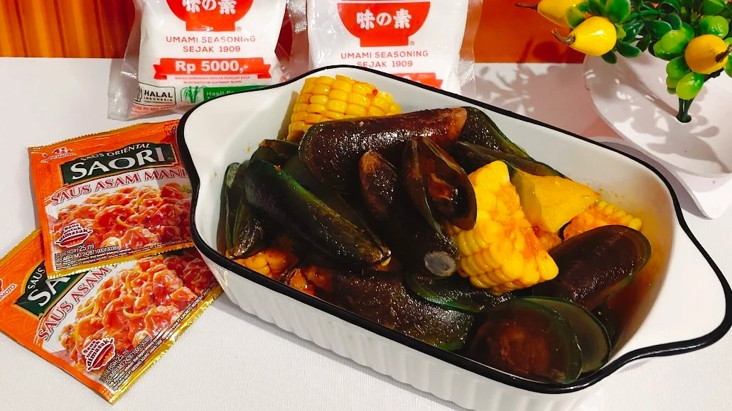 keranjang hijau saus asam manis 