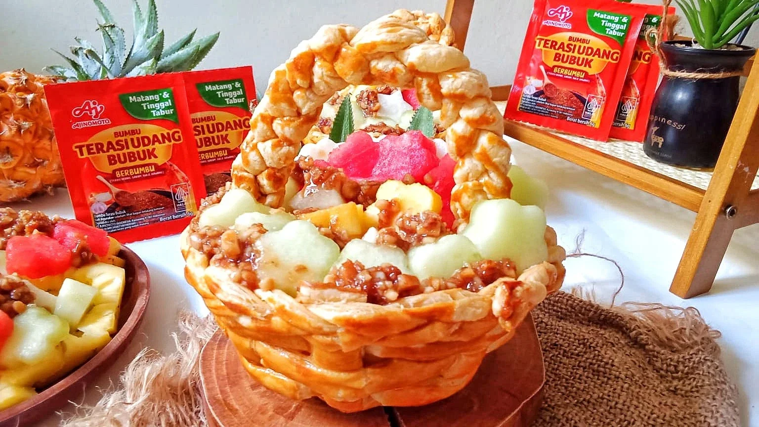 Keranjang Pastry Rujak Terasi Ajinomoto #NikmatTanpaDrama #AjinomotoTerasiUdang