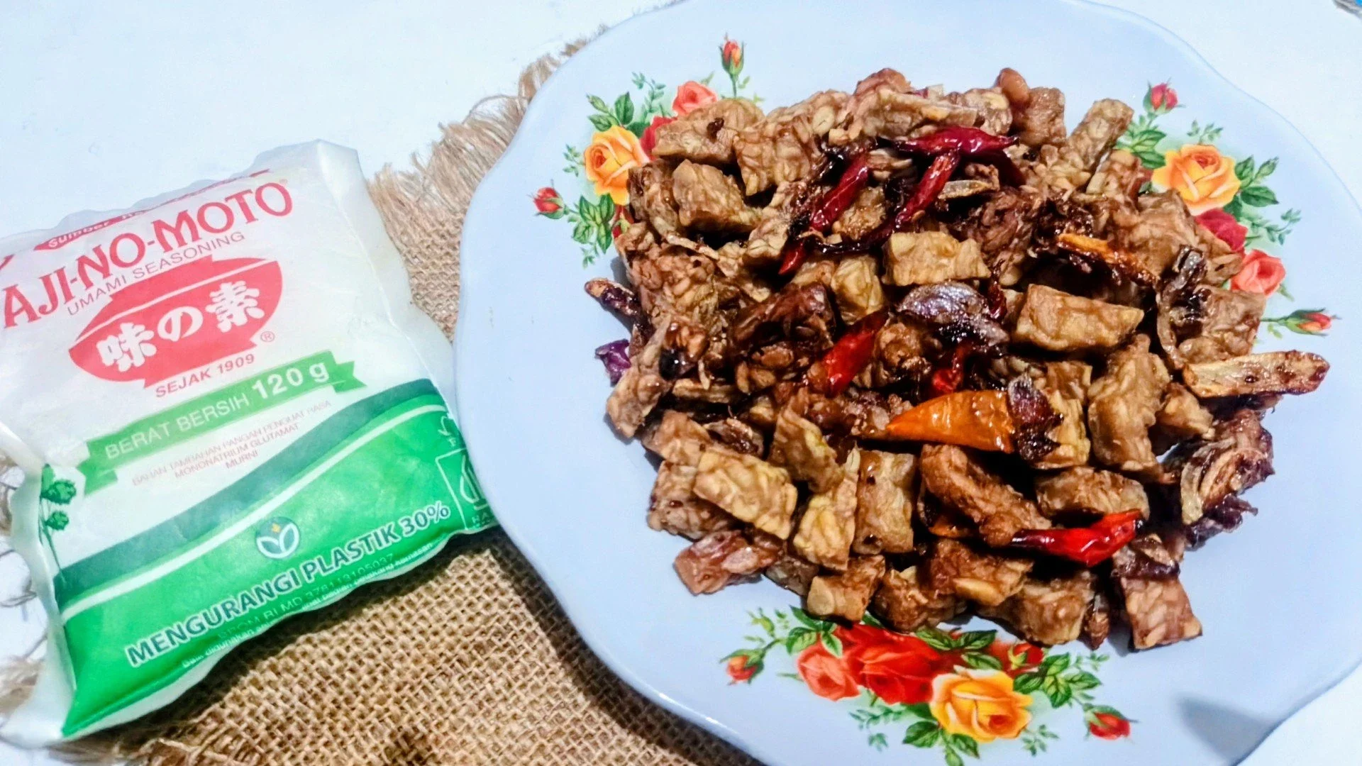 Kering tempe ala Ajinomoto 